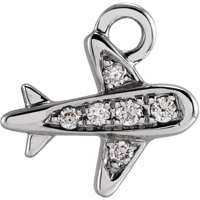 Petite Pavé® .025 CTW Natural Diamond Plane Dangle