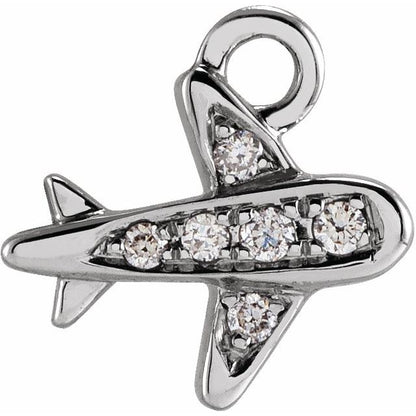 Petite Pavé® .025 CTW Natural Diamond Plane Dangle