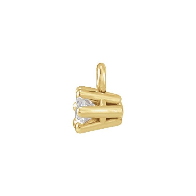 1/2 CT Lab-Grown Diamond 6-Prong Dangle