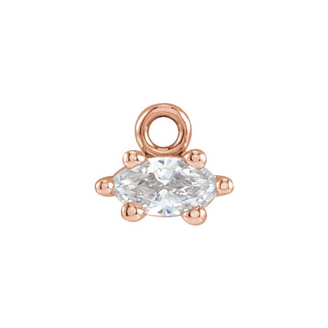 0.07 CT Lab-Grown Diamond 6-Prong Dangle