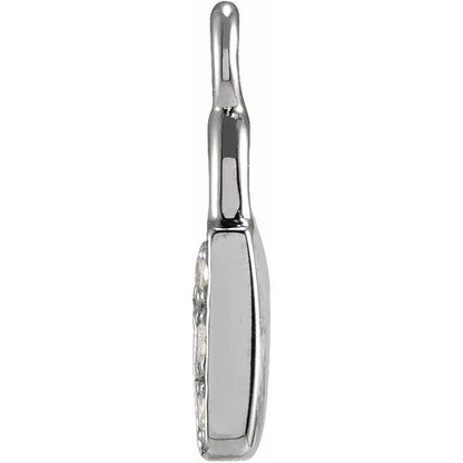 Petite Pavé® .035 CTW Natural Diamond Lock Dangle