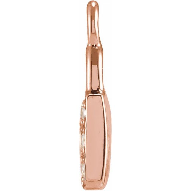Petite Pavé® .035 CTW Natural Diamond Lock Dangle