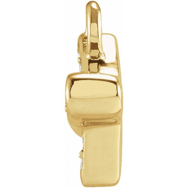 Petite Pavé® .025 CTW Natural Diamond Plane Dangle