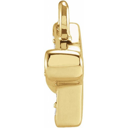Petite Pavé® .025 CTW Natural Diamond Plane Dangle