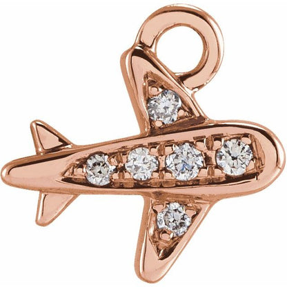 Petite Pavé® .025 CTW Natural Diamond Plane Dangle