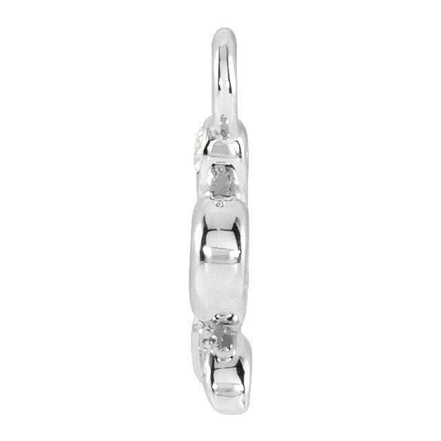 Petite Pavé® .02 CTW Natural Diamond Snake Dangle