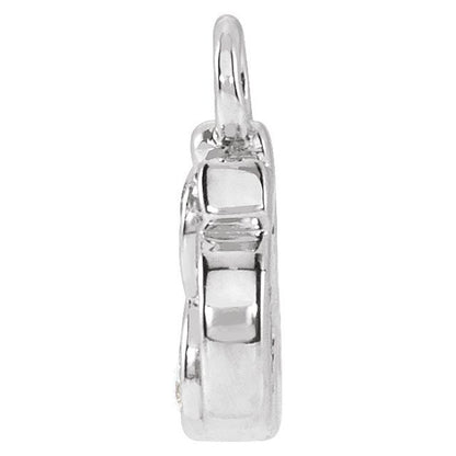 Petite Pavé® .035 CTW Natural Diamond Om Dangle