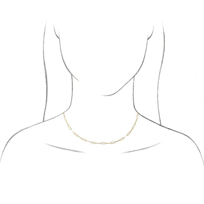Paperclip-Style 24" Chain