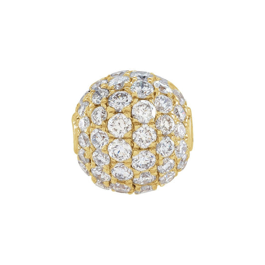 14K Yellow Gold 3/8 CTW Natural Diamond Ball Pendant
