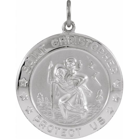 Sterling Silver St. Christopher Medal