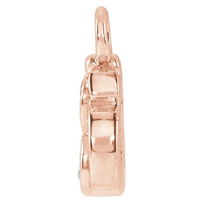 Petite Pavé® .035 CTW Natural Diamond Om Dangle