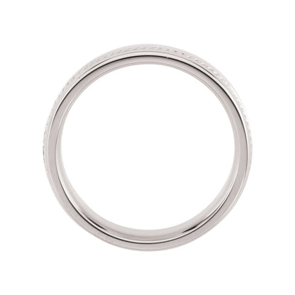 14K White Gold Rope Band