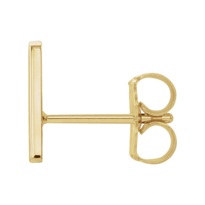 Single Initial Earring