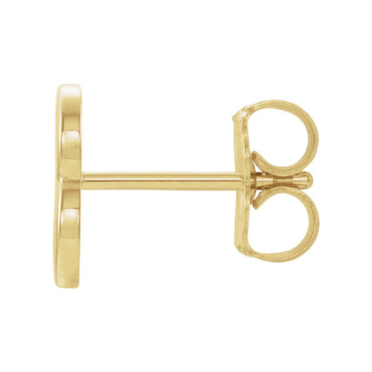 Single Initial Earring