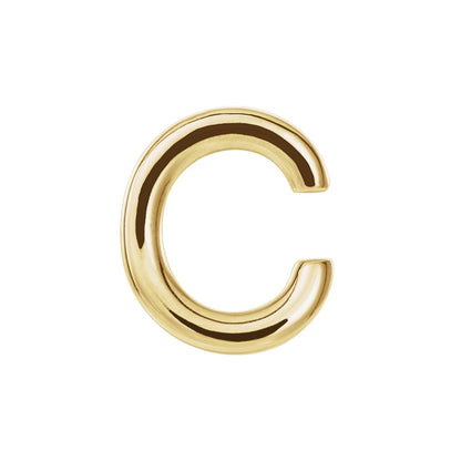 Single Initial Earring