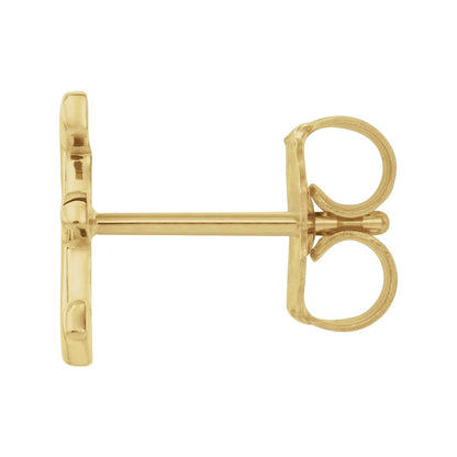 Single Initial Earring