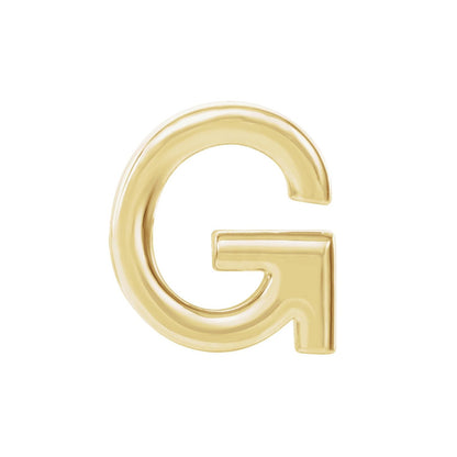 Single Initial Earring
