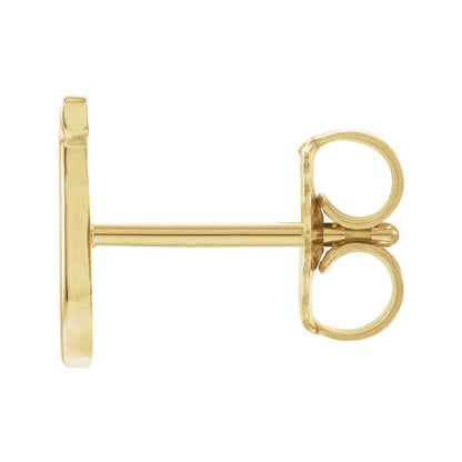 Single Initial Earring