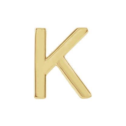 Single Initial Earring