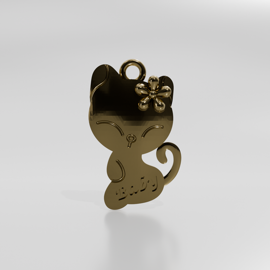 Gold Pendant, yellow front