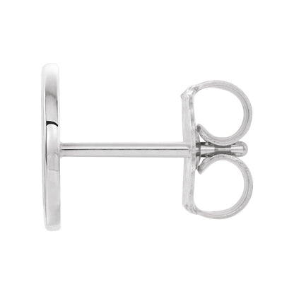 Single Initial Earring