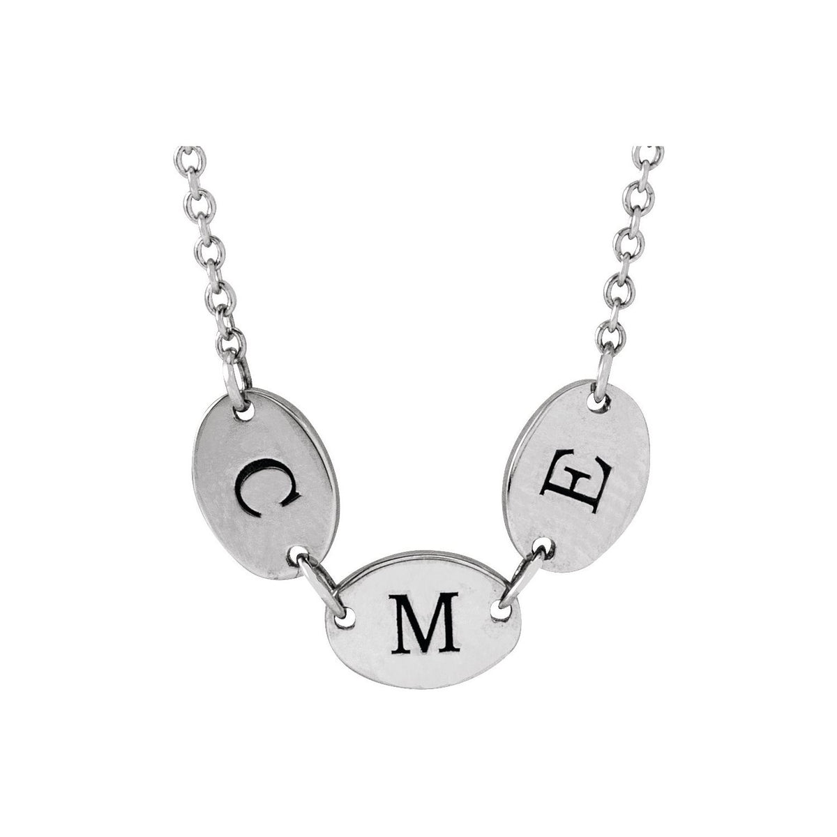 3-Disc Engravable Family Disc 18" Necklace