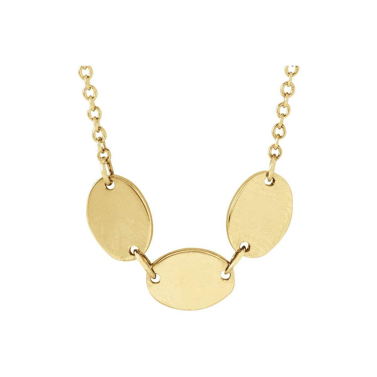 3-Disc Engravable Family Disc 18" Necklace