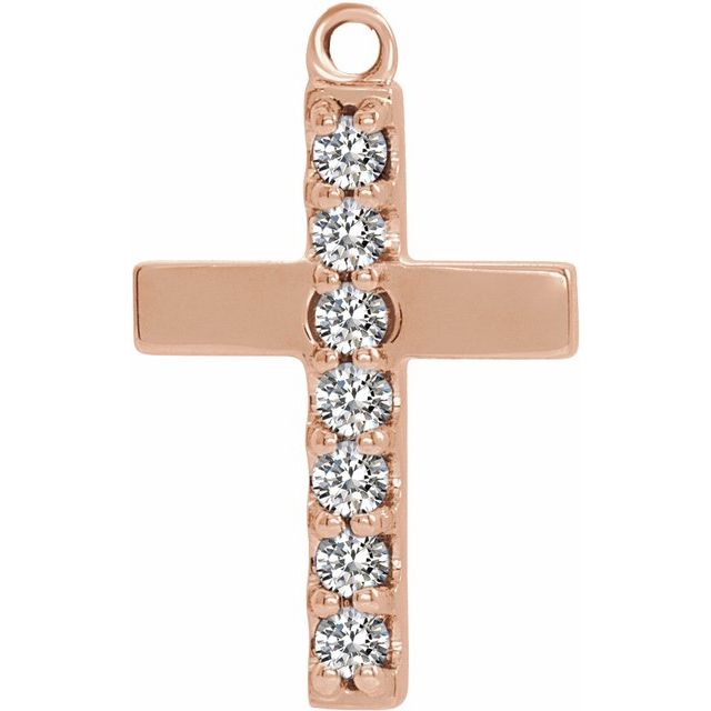 1/10 CTW Diamond Cross Dangle