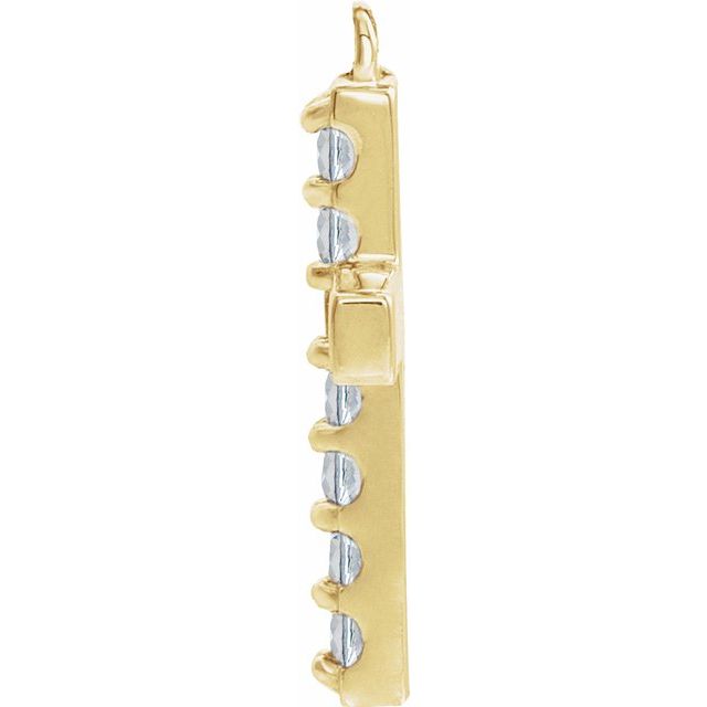 1/10 CTW Diamond Cross Dangle