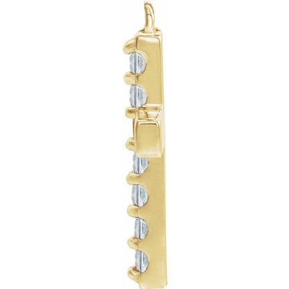 1/10 CTW Diamond Cross Dangle