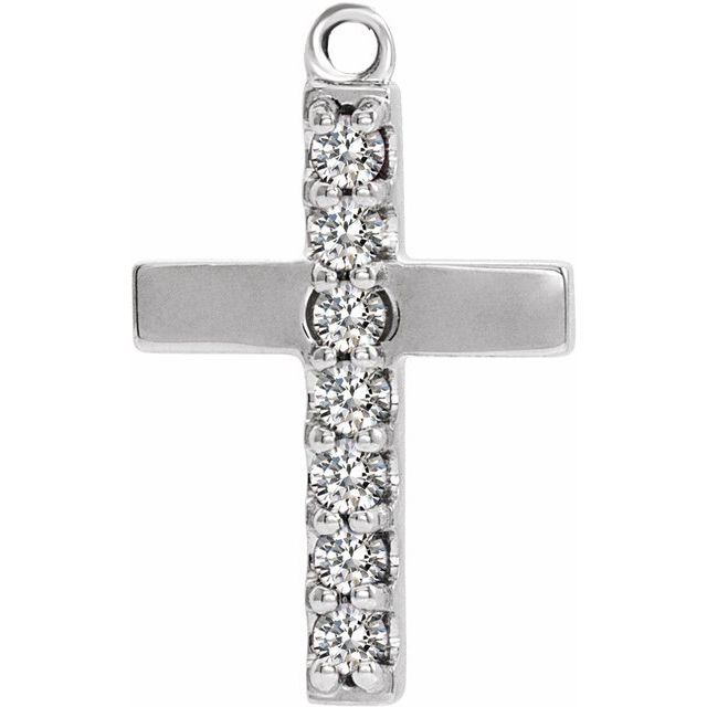 1/10 CTW Diamond Cross Dangle