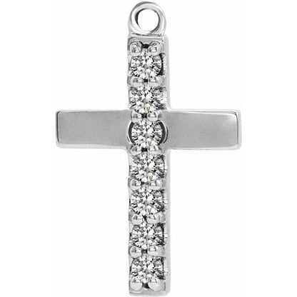 1/10 CTW Diamond Cross Dangle