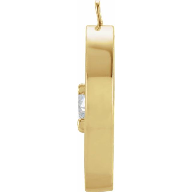 1/2 CTW Natural Diamond Halo-Style Dangle