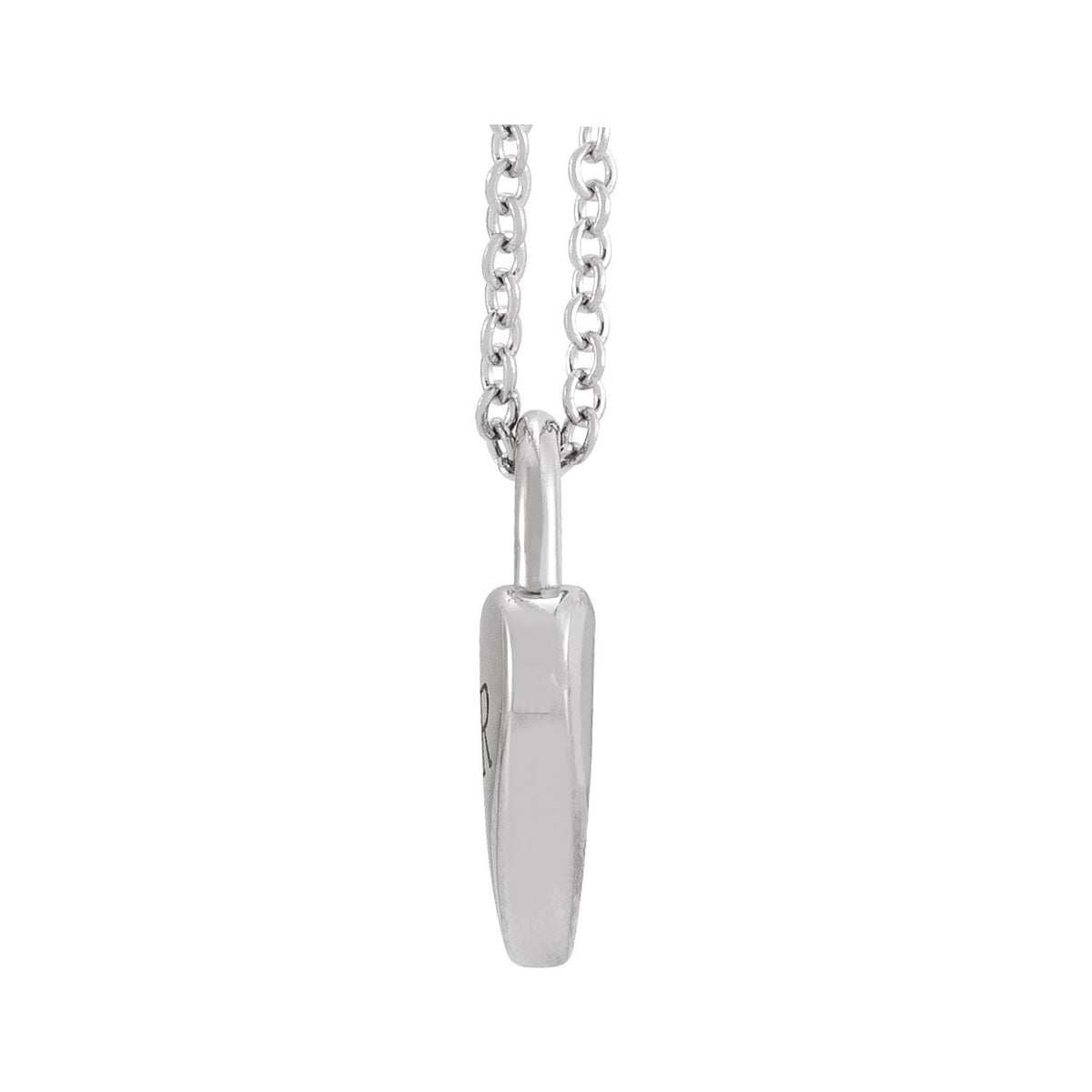 Engravable Heart Lock 16-18" Necklace