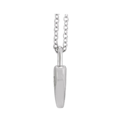 Engravable Heart Lock 16-18" Necklace