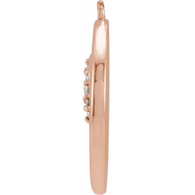 .02 CTW Natural Diamond Lion Dangle