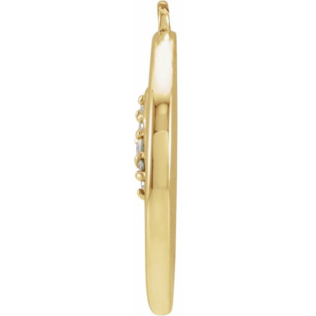 .02 CTW Natural Diamond Lion Dangle