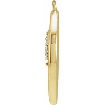 .02 CTW Natural Diamond Lion Dangle