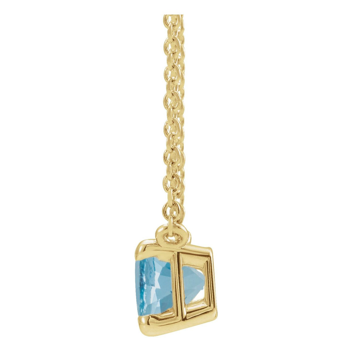 Natural Aquamarine 18" Necklace