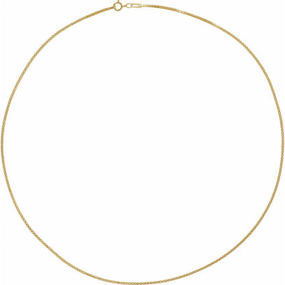 Diamond-Cut Box 18" Chain