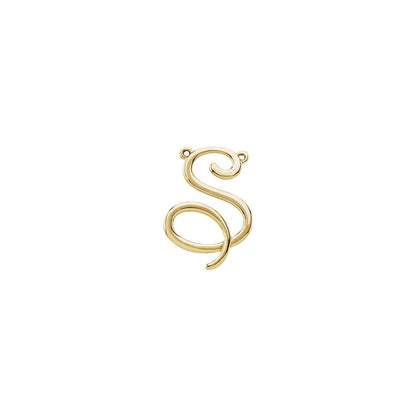 Script Initial Necklace Center