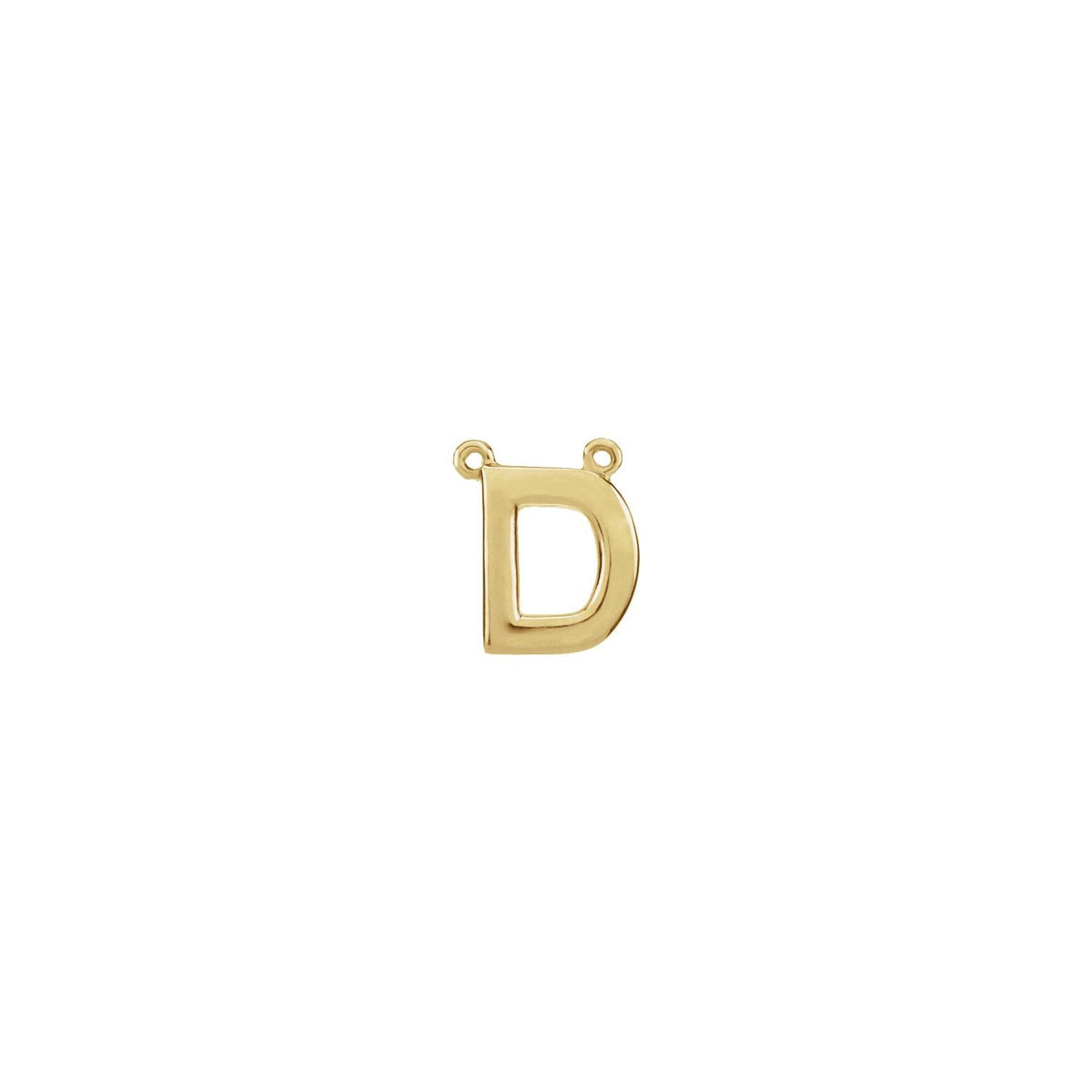 Block Initial Necklace Center