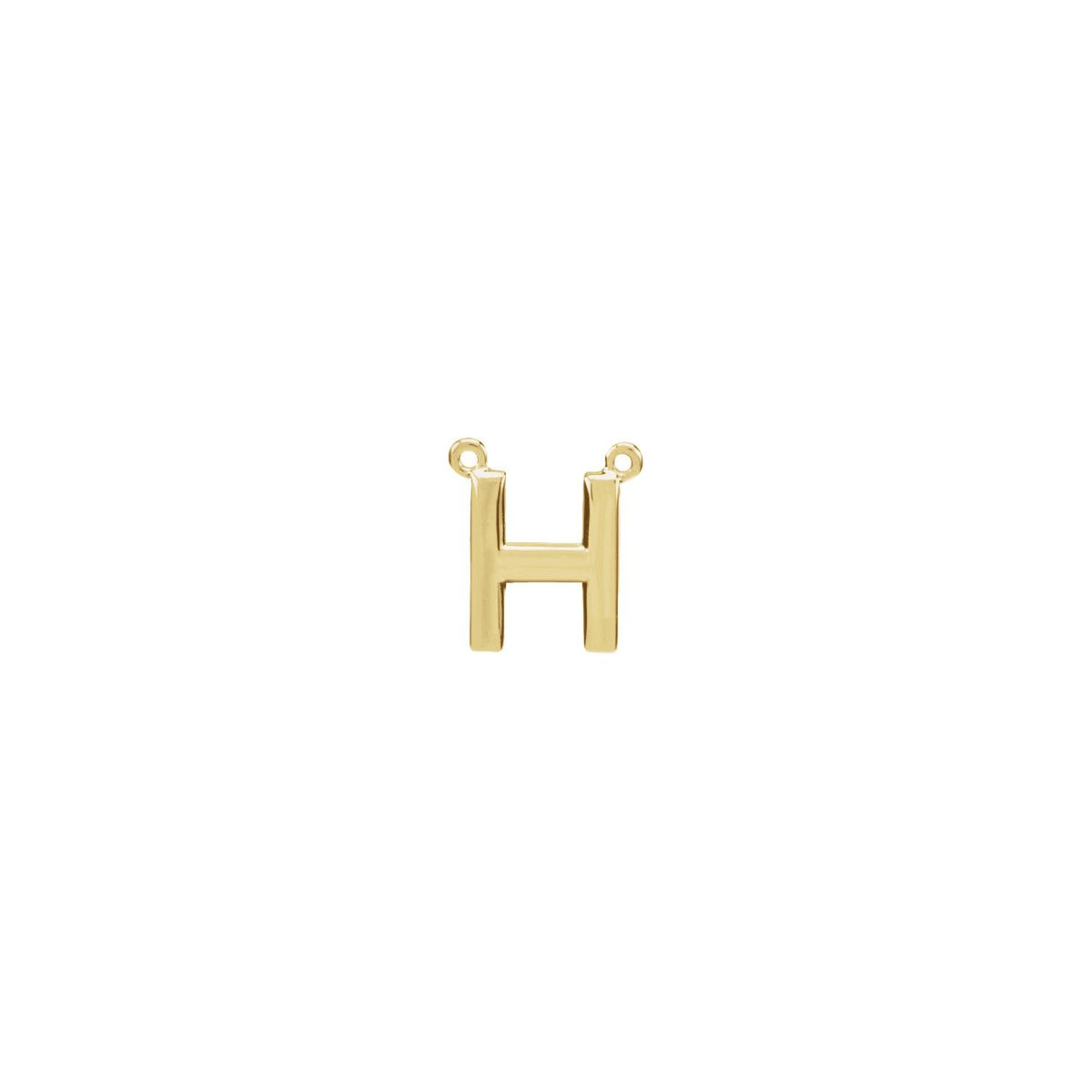 Block Initial Necklace Center