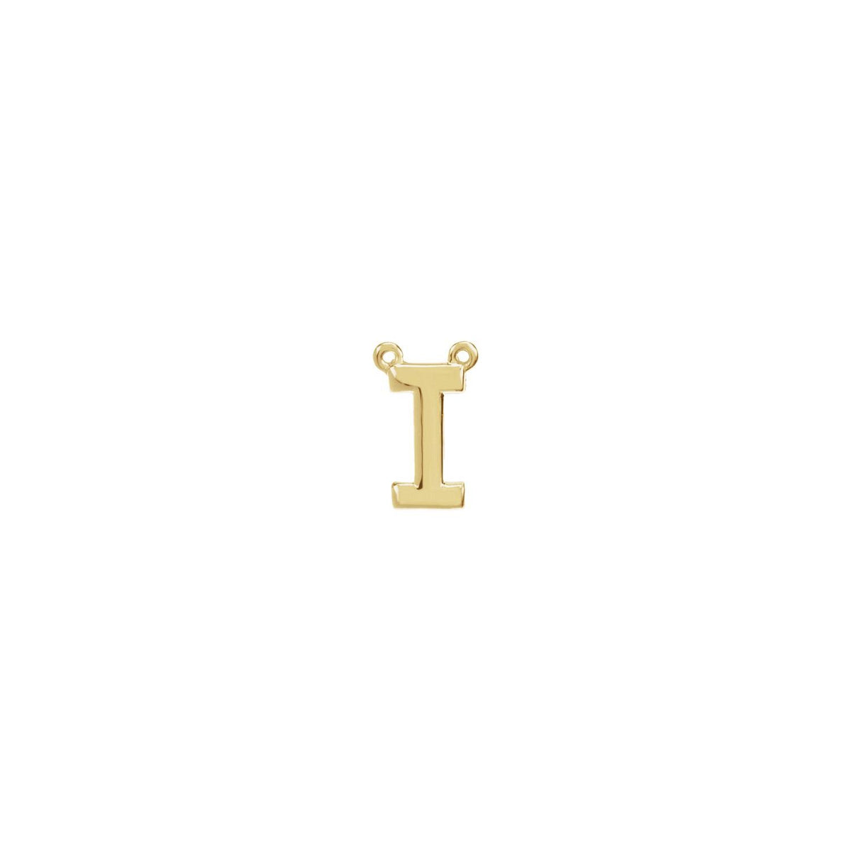 Block Initial Necklace Center