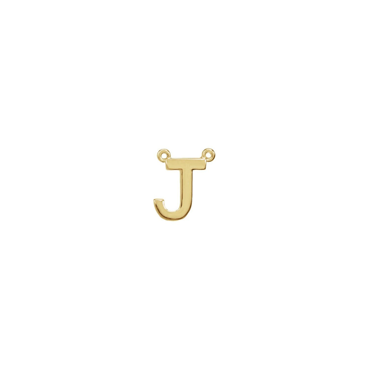 Block Initial Necklace Center