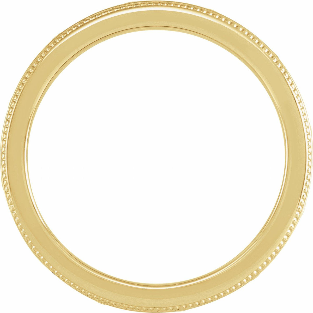 Milgrain Celtic-Inspired Flat Band