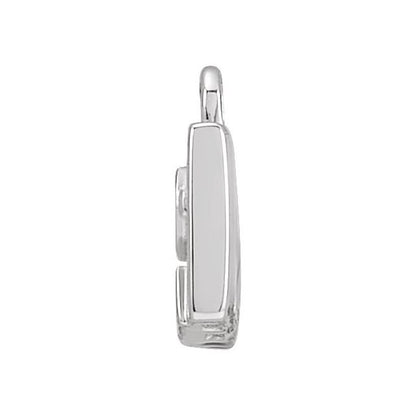 Petite Pavé® .01 CTW Natural Diamond Radio Cassette Dangle