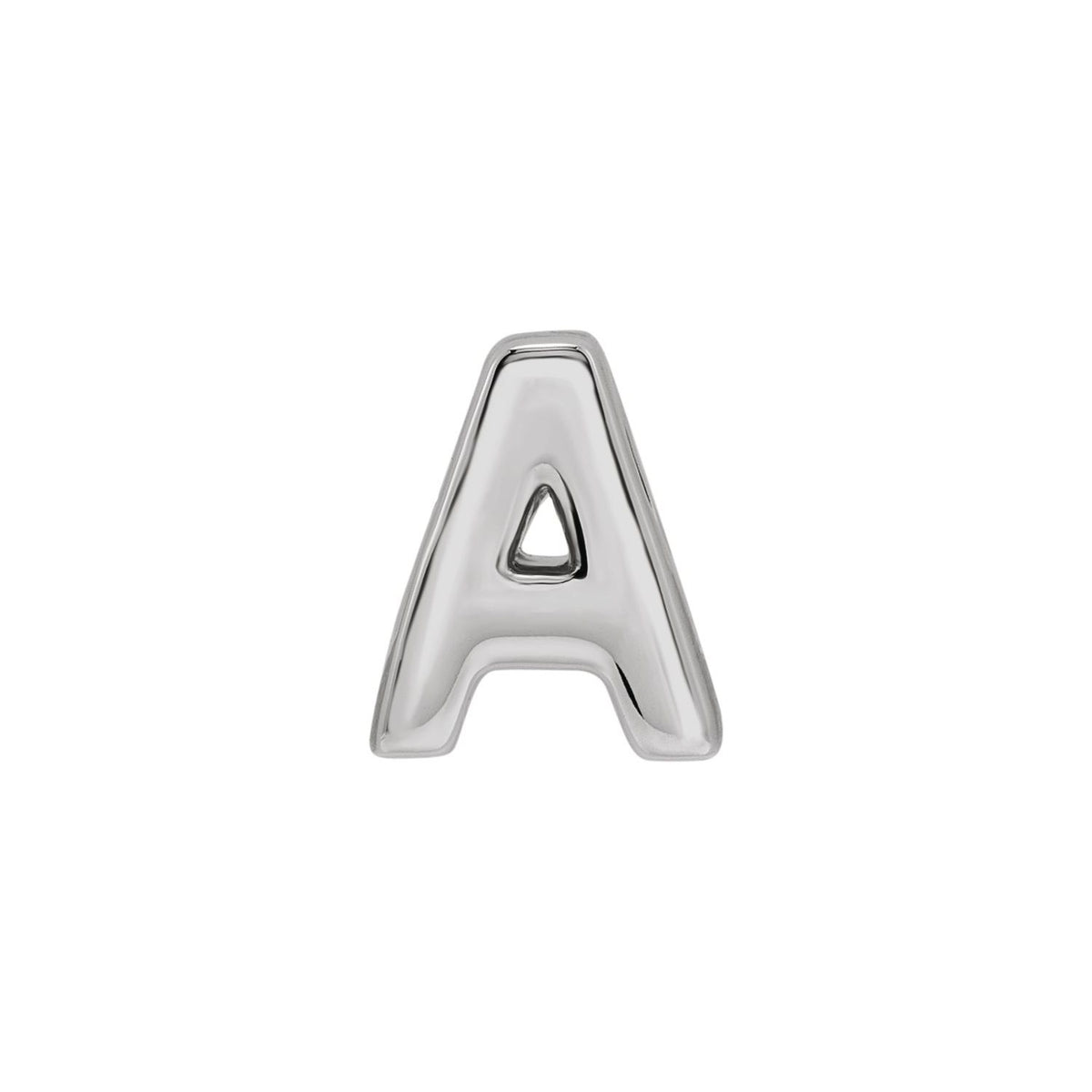 Block Initial Slide Pendant