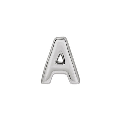 Block Initial Slide Pendant