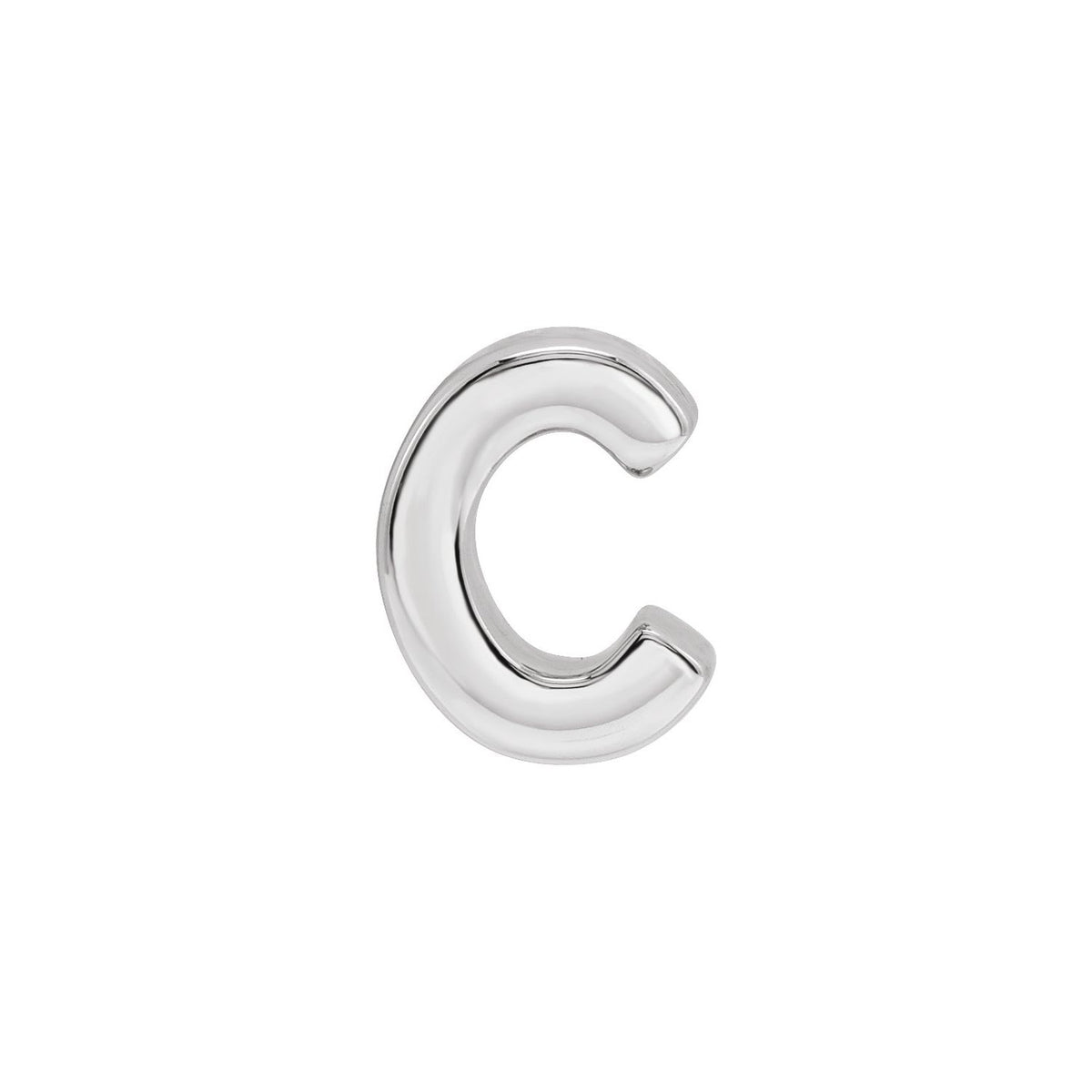 Block Initial Slide Pendant